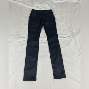 G-Star Raw Women Black Coated Midge Cody Mid Skinny Pants 27 X 34.